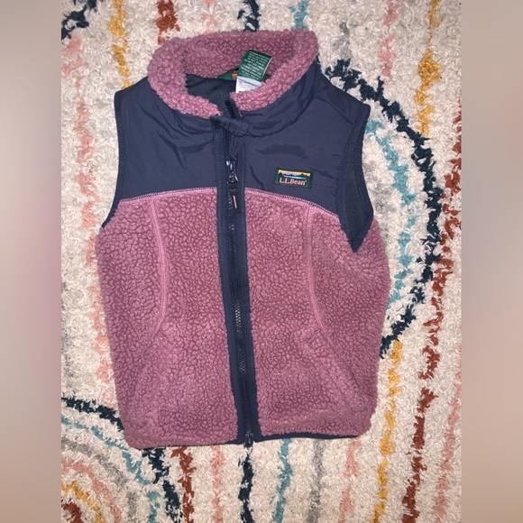 L.L. Bean Other - L.L. Bean Purple and Blue Fleece Vest Warm and Functional